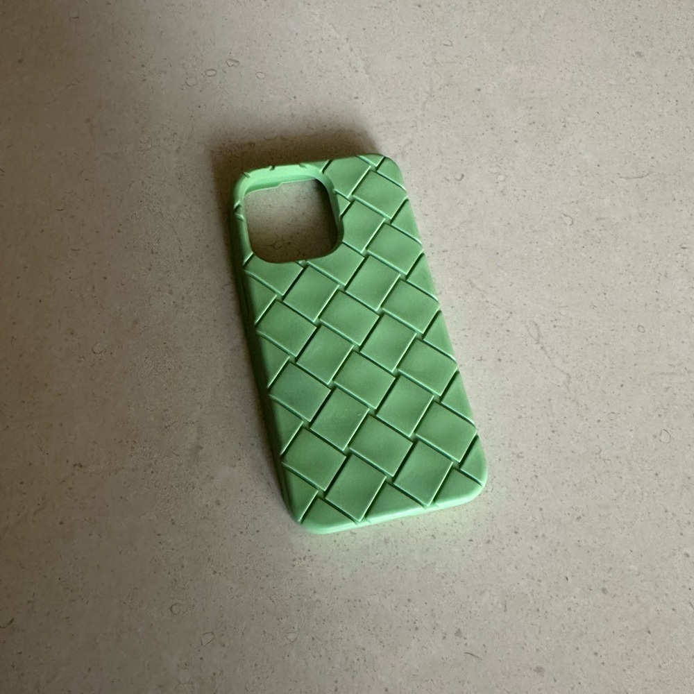 Bottega Veneta Intreccio rubber silicone iPhone case